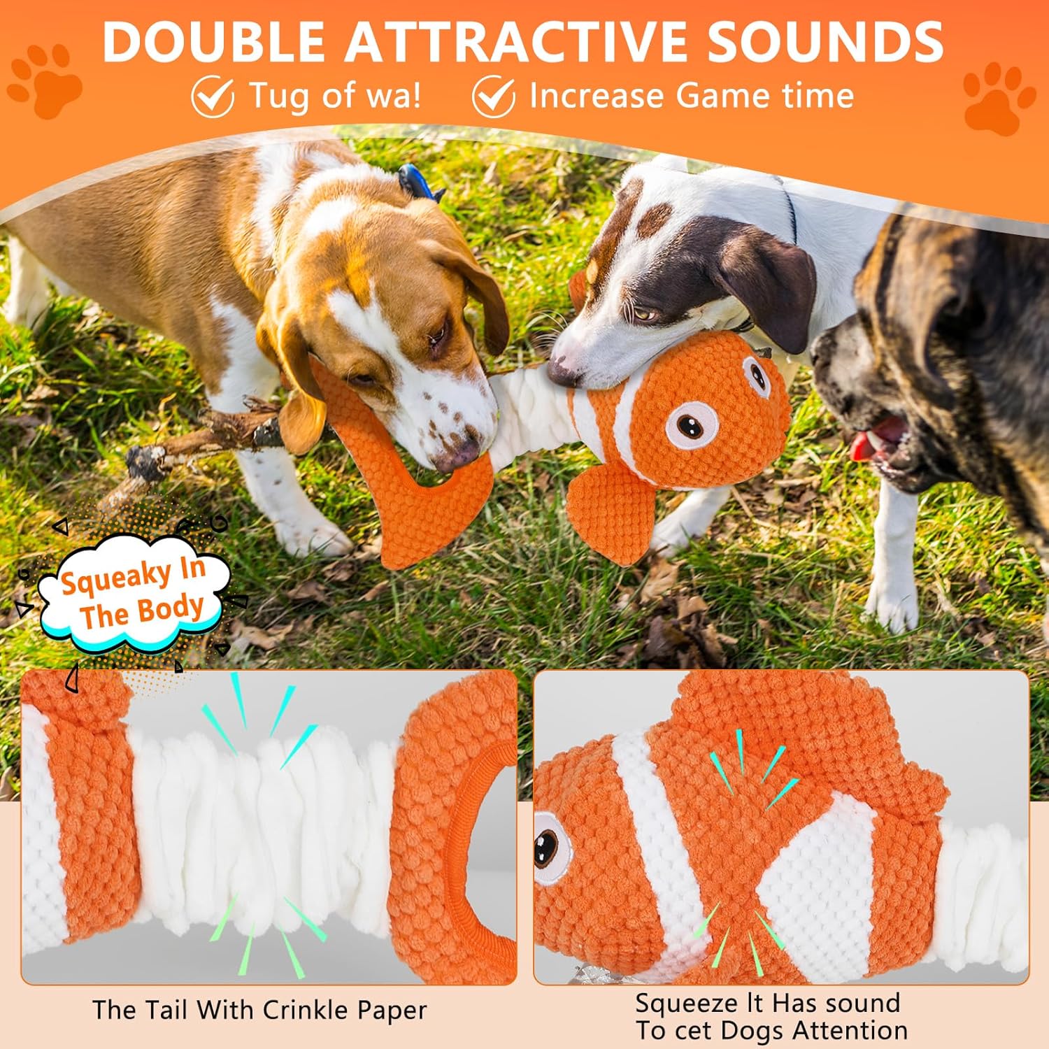 Molantaule Juguetes Chirriantes para Perros, Juguetes Interactivos...