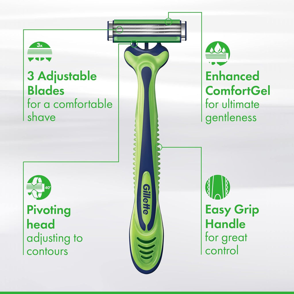 Gillette Sensor3 Sensitive - Maquinilla de afeitar desechable para...