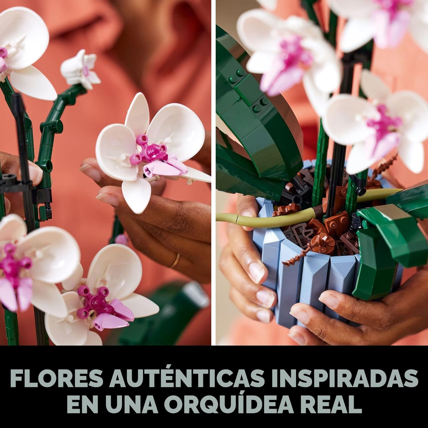 LEGO Botanicals Orchid - Juego de construcción de flores artificial...