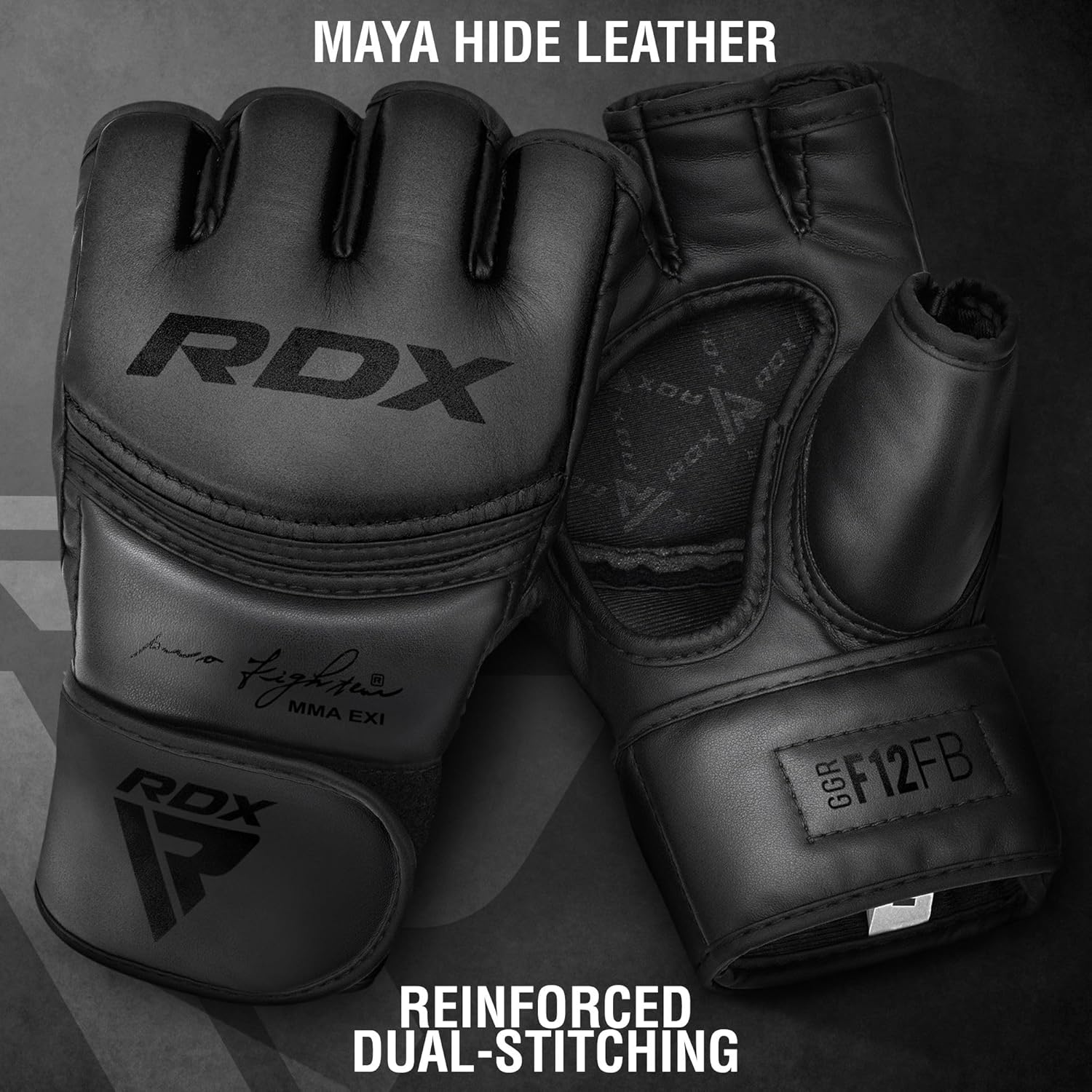 RDX Guantes MMA Grappling Sparring, Cuero Maya Hide, Guantes de Box...