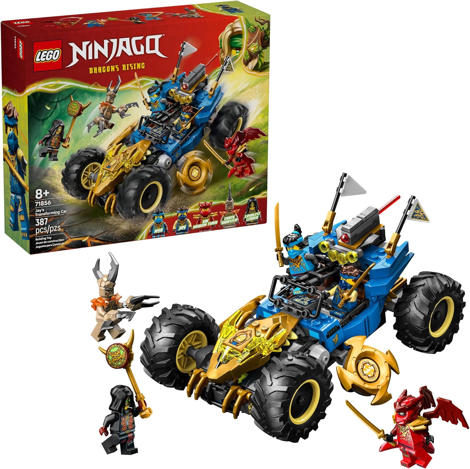 LEGO NINJAGO Jay's - Juguete de construcción de autos transform...