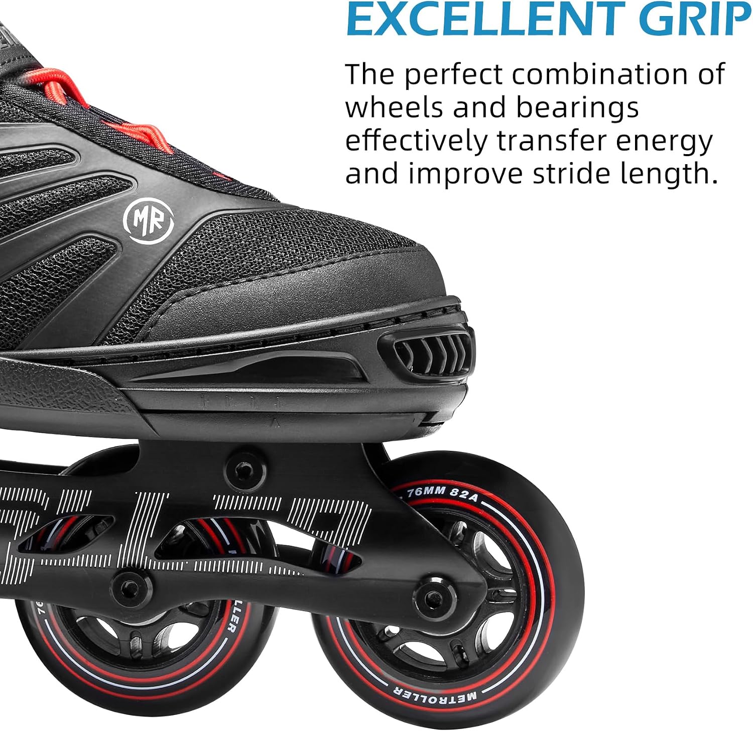 METROLLER Patines en línea adultos para hombres, mujeres y adolesce...