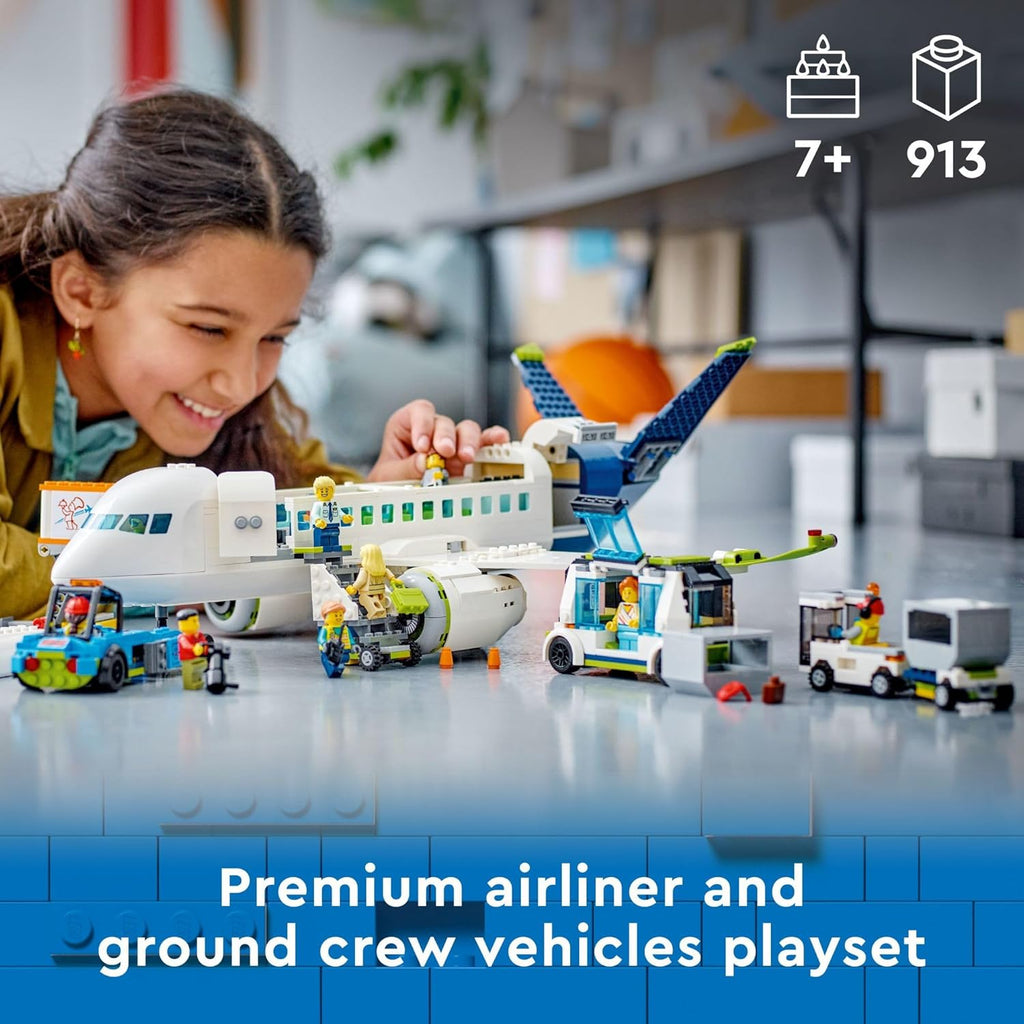 LEGO City Passenger Airplane Toy \u2013 Juego de construcción para...