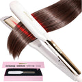 ELLA BELLA® Plancha plana de titanio para alisar el cabello (con in...