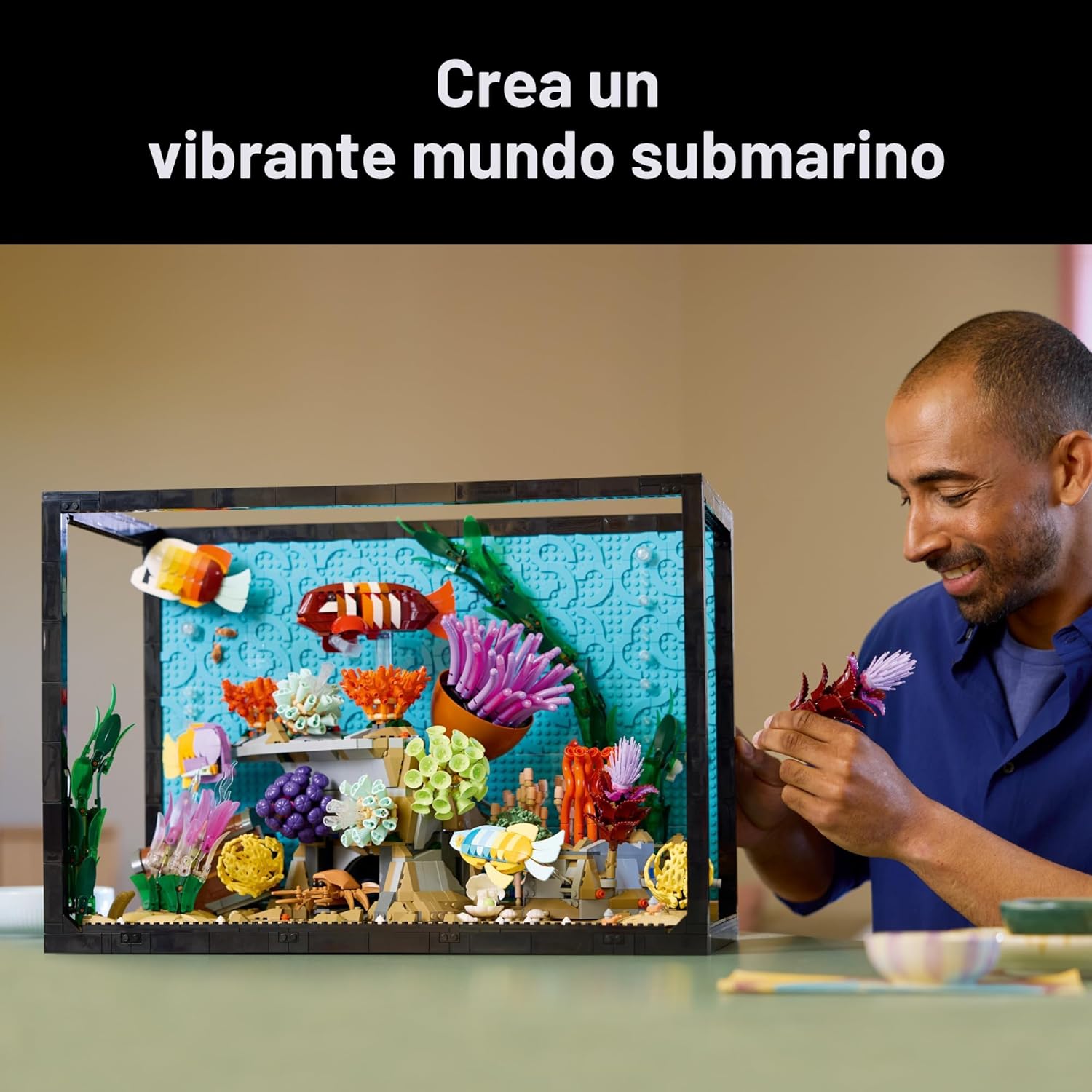 LEGO Icons - Juego de construcción de acuarios tropicales para adul...