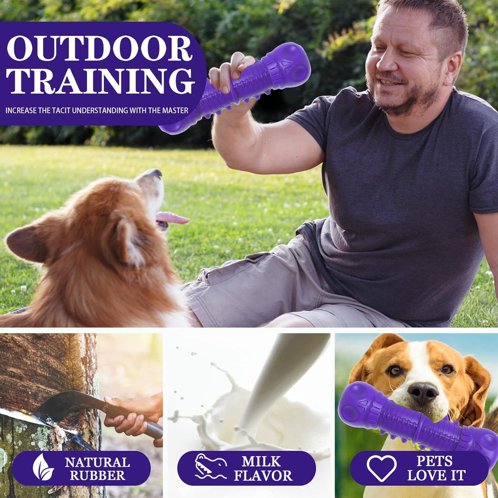 ZIKATON Juguetes chirriantes para perros masticadores agresivos, ju...