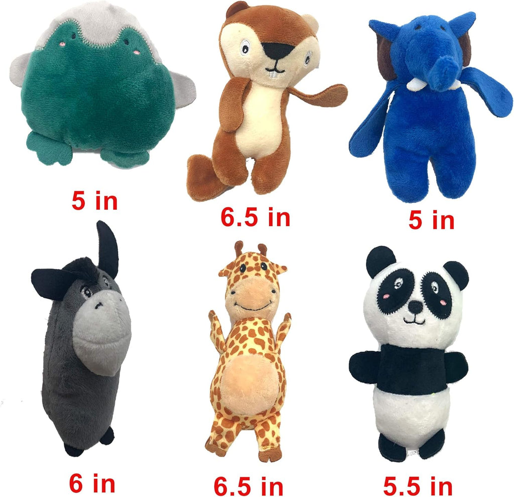 Jalousie Paquete de 12 juguetes de peluche para perros, juguetes ma...