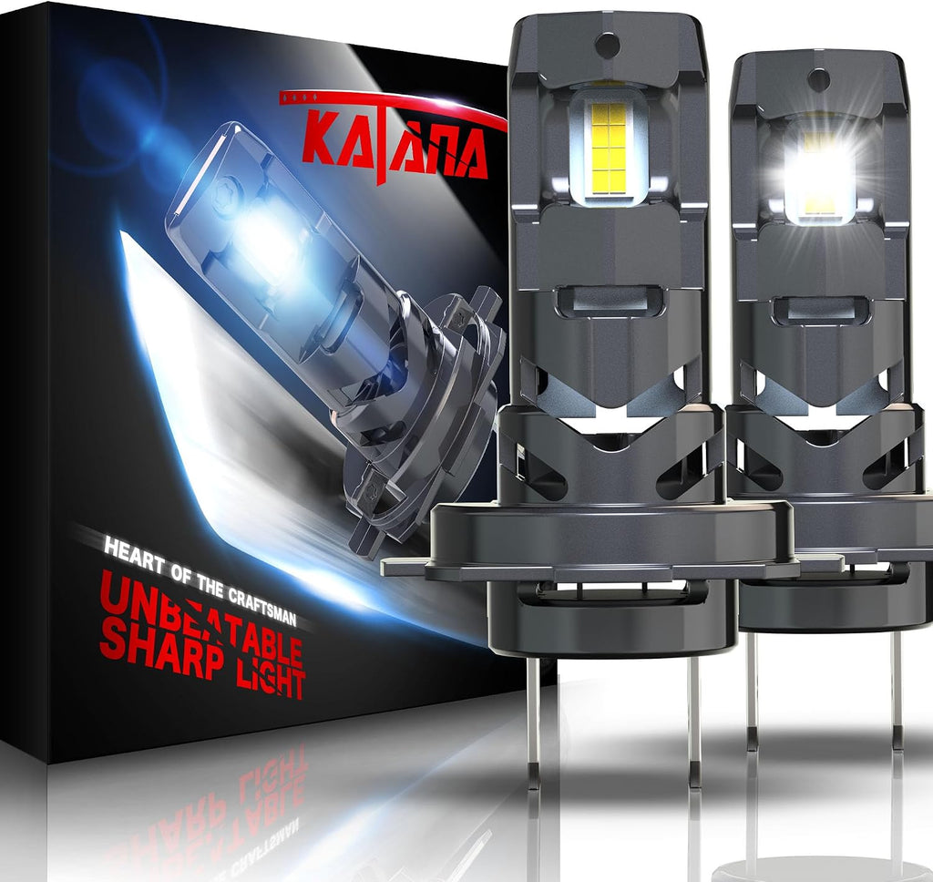 KATANA Bombillas H7, no requiere adaptador, 400% de brillo, 6500 K,...