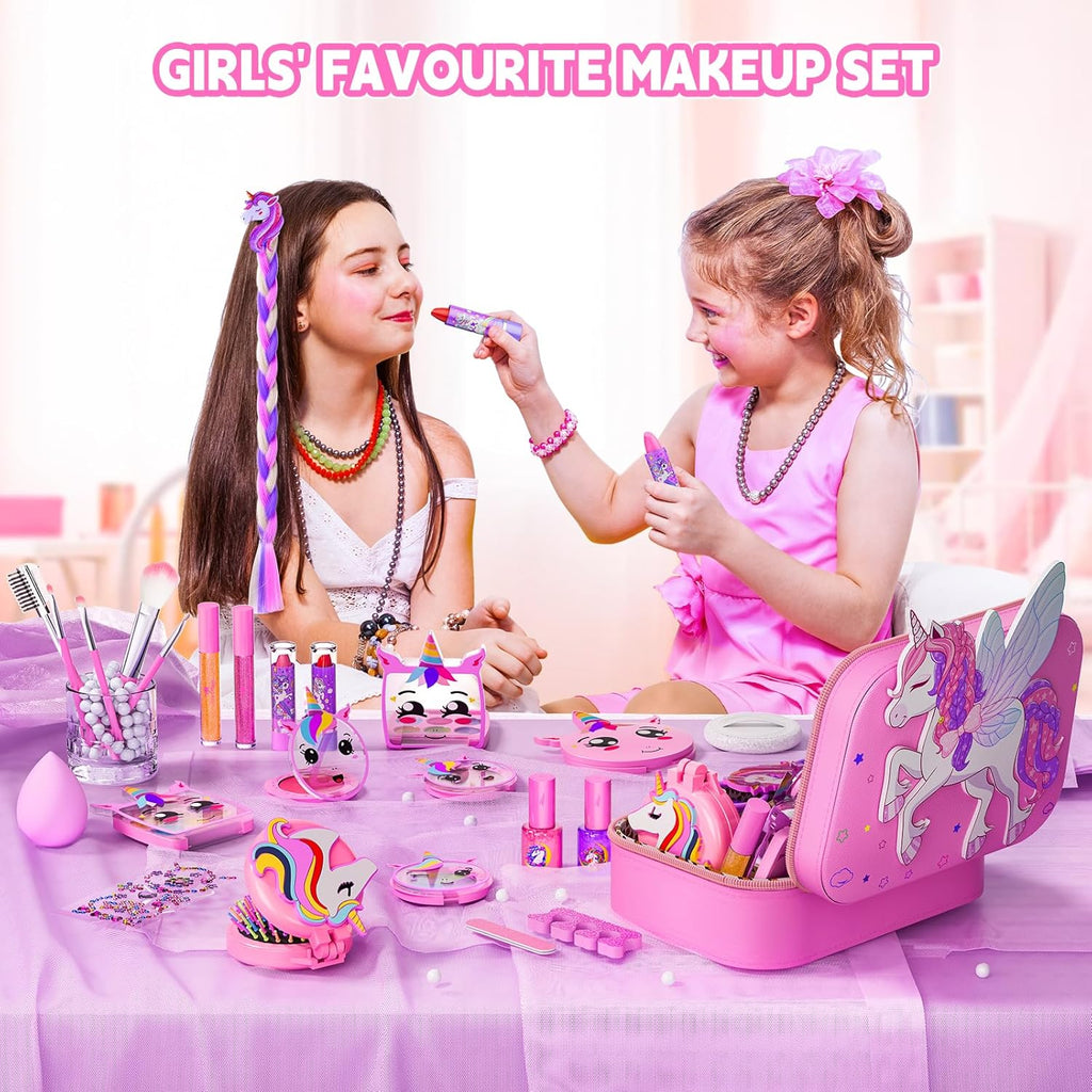 Beayuck Kit de Maquillaje para Niñas - Kit de Juguetes de Maquillaj...