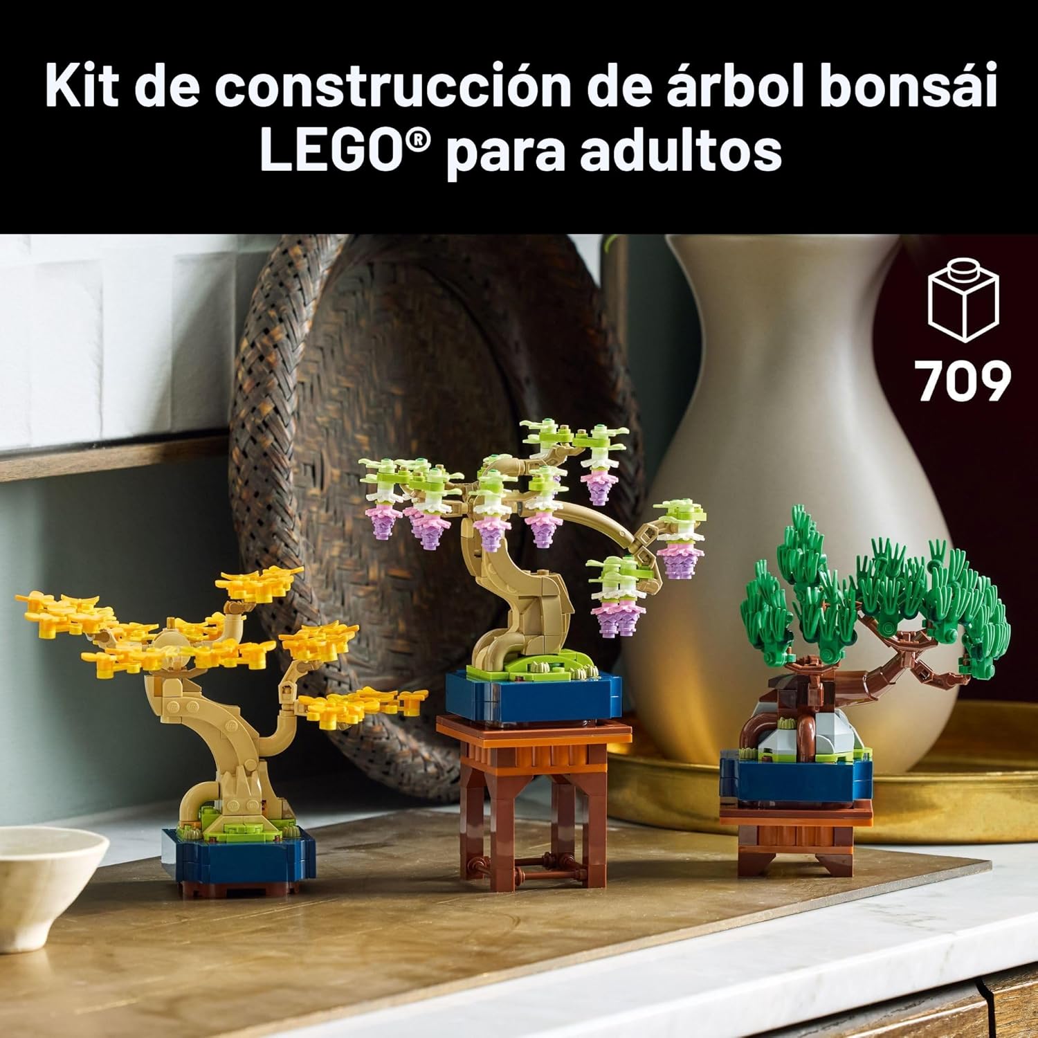 LEGO Botanicals - Juego de construcción de mini árboles bonsái, blo...