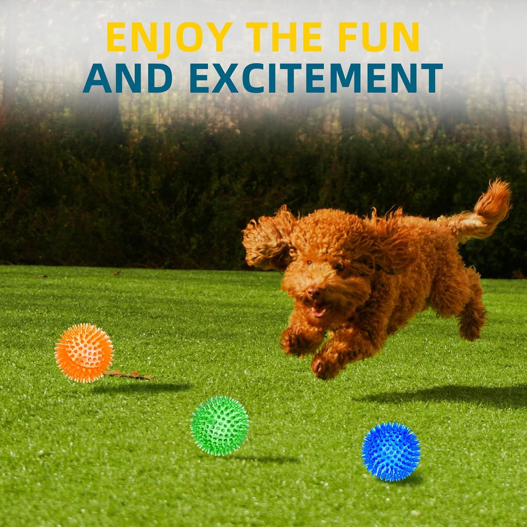 SHARLOVY Pelotas Chirriantes de 3'' para Perros Pequeños, P...
