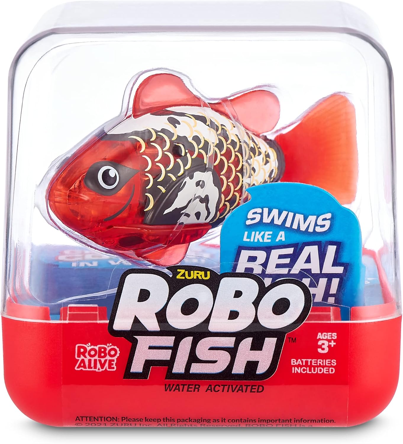 Robo Alive Robo Fish Series 2 (rojo + azul, 2 unidades) por ZURU -...