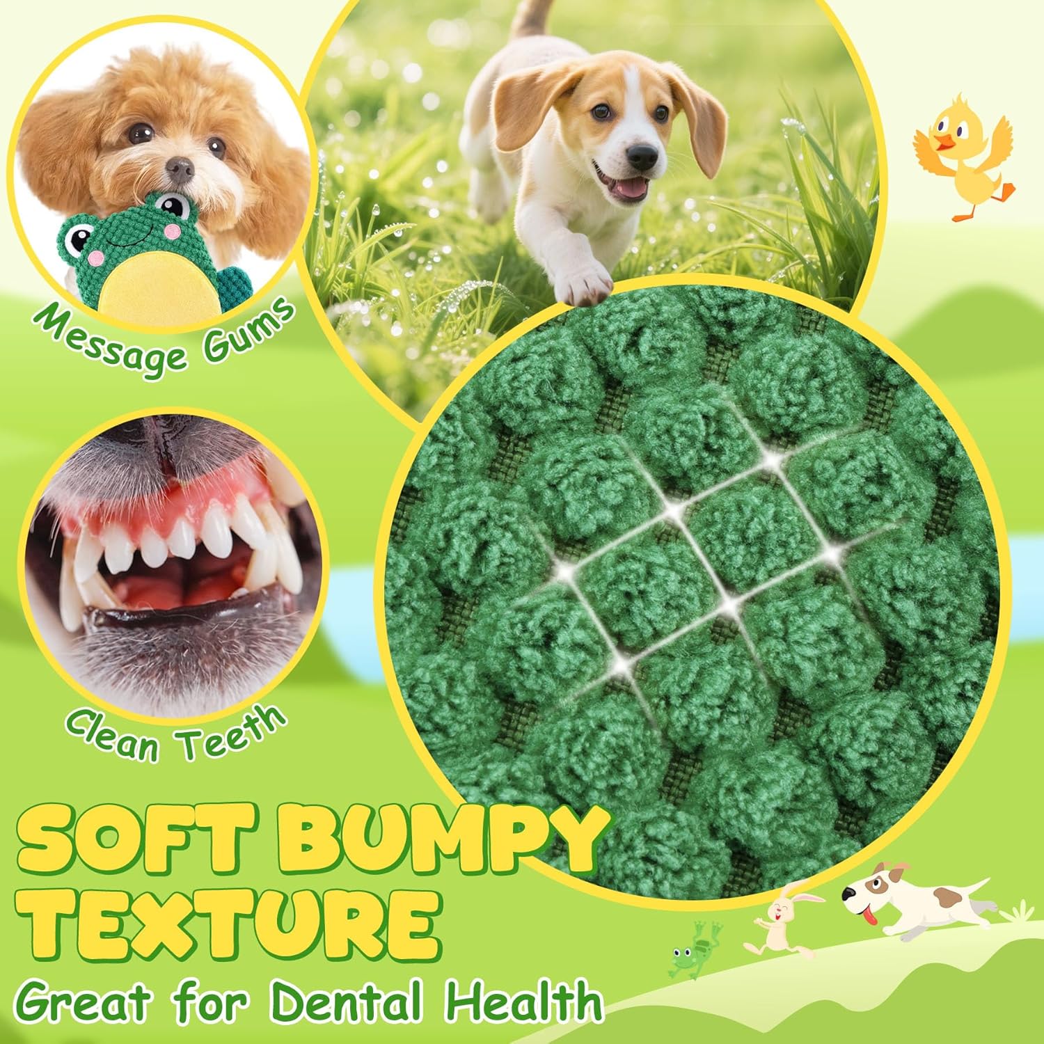 XIUGOAL Juguetes para Perros para Mantenerlos Ocupados, Pack de 3 J...