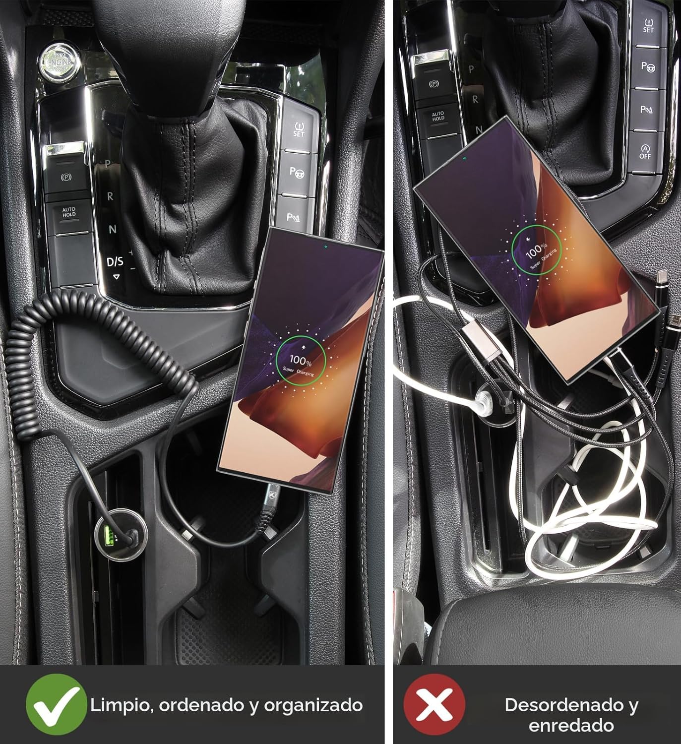Cable USB C a C de 3 pies, paquete de 2 cables de carga USB C en es...