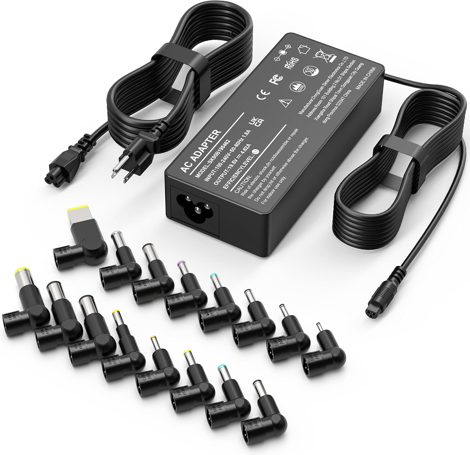 XOUBZ Cargador universal para portátil de 90 W, compatible con HP L...