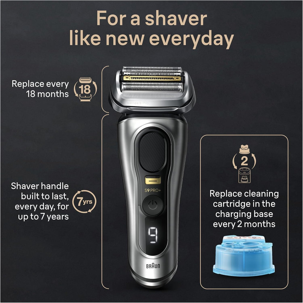 Braun Maquinilla de afeitar eléctrica Series 9 PRO+ para hombres, 5...