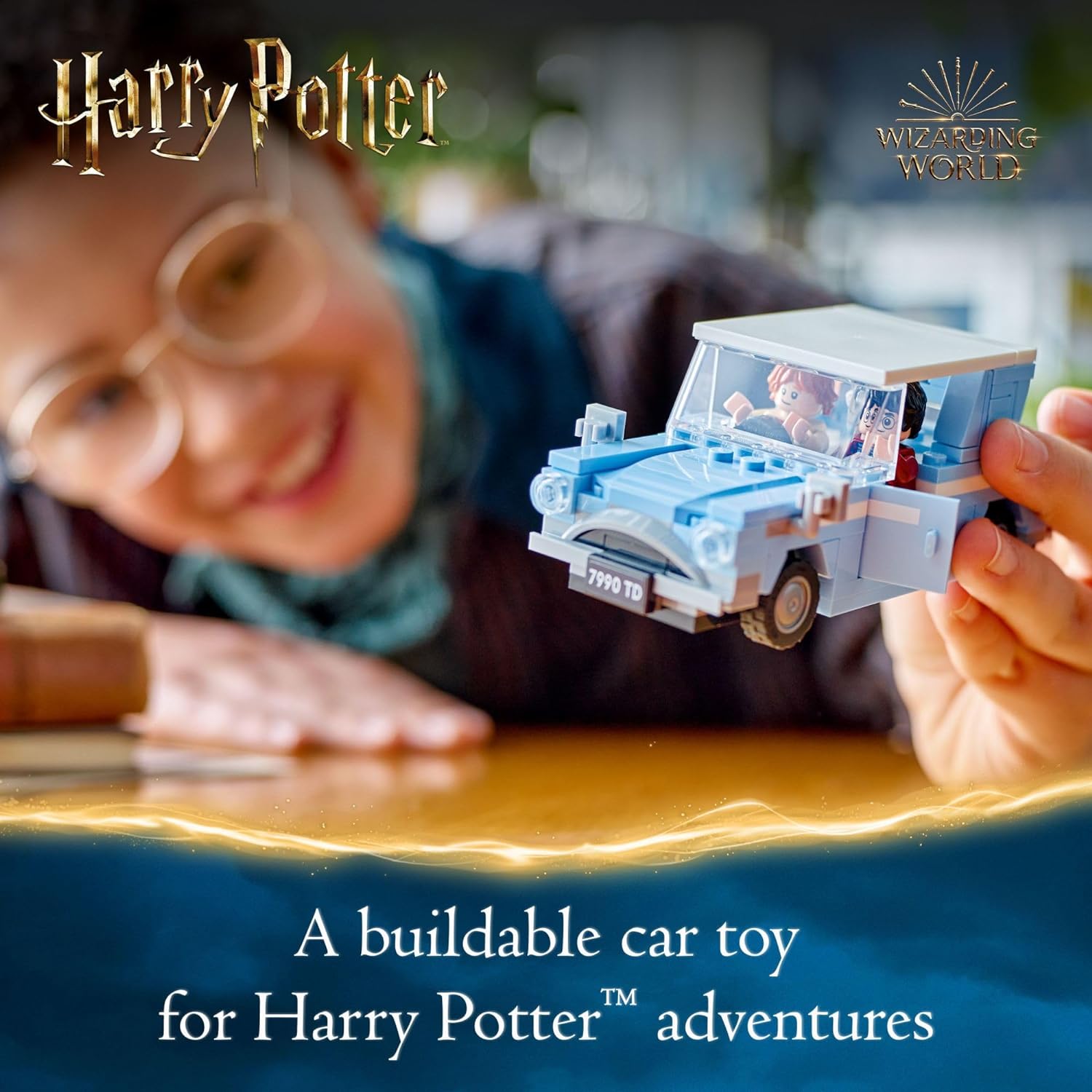 LEGO Harry Potter Flying Ford Anglia, juguete para construir con 2...
