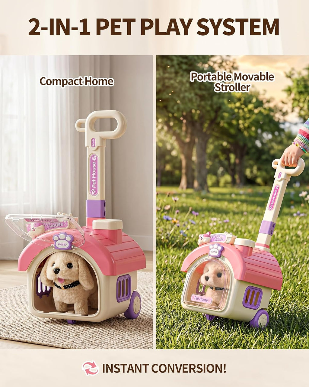 23 piezas de juguetes para perros para niñas, juguetes interactivos...