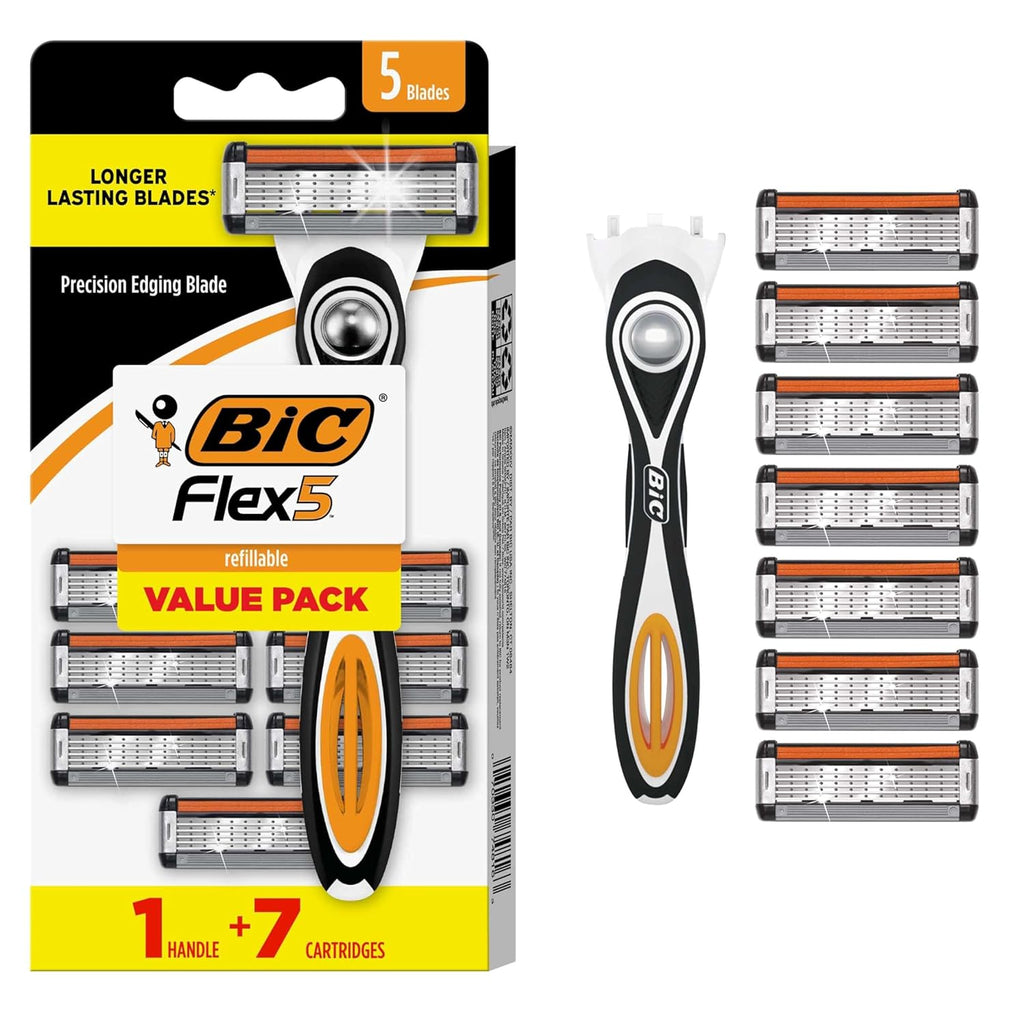 BIC Flex 5: cuchillas de afeitar recargables para hombre, 5 hojas,...