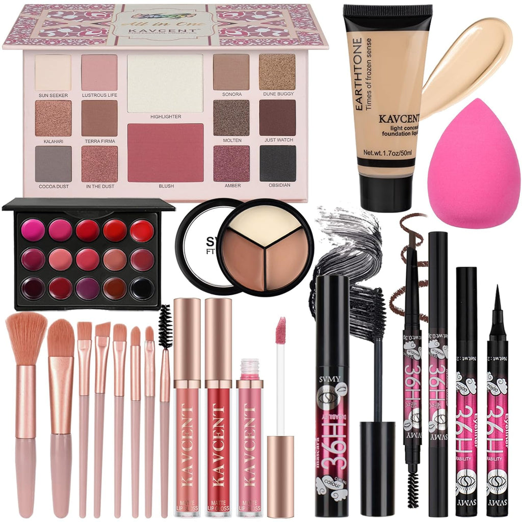 Juego de maquillaje para adolescentes, mujeres, kit de maquillaje p...