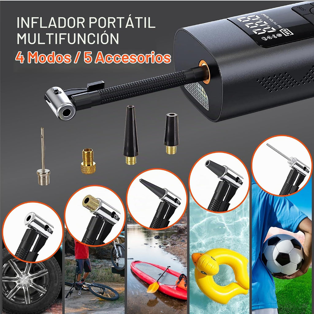 FRAM FEK40002 Inflador de neumáticos de emergencia portátil con bat...