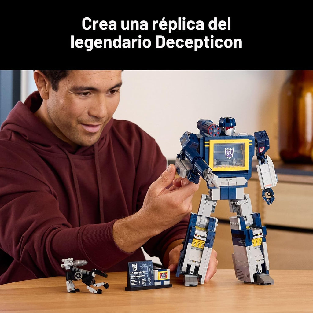 LEGO Icons Transformers: Soundwave - Building Set W\/Sound Effects...