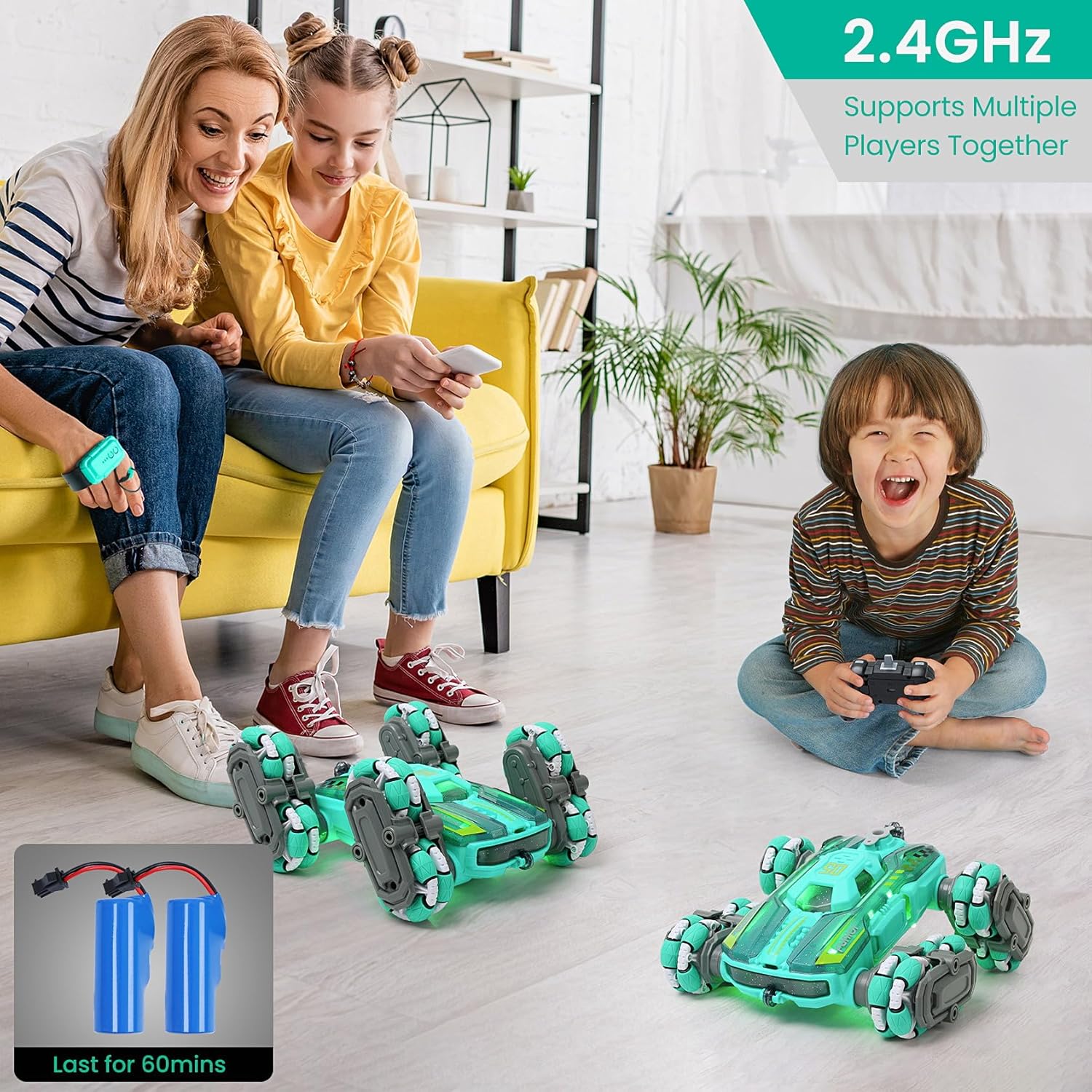 FUNiOi Cool 8WD RC Stunt Car para niños de 6, 7, 8-12, 13, 14 años...