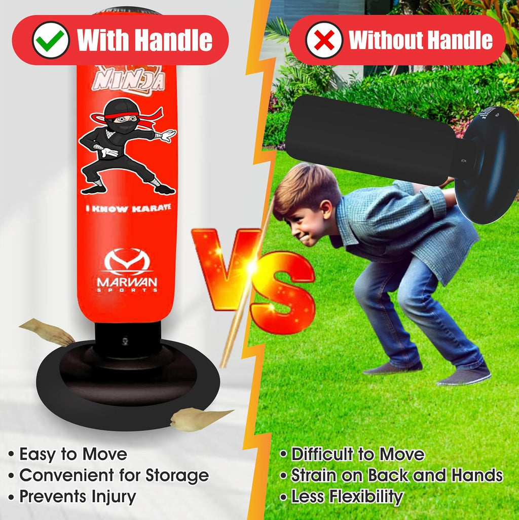 Marwan Sports Ninja - Saco de boxeo para niños, juguete sensorial i...