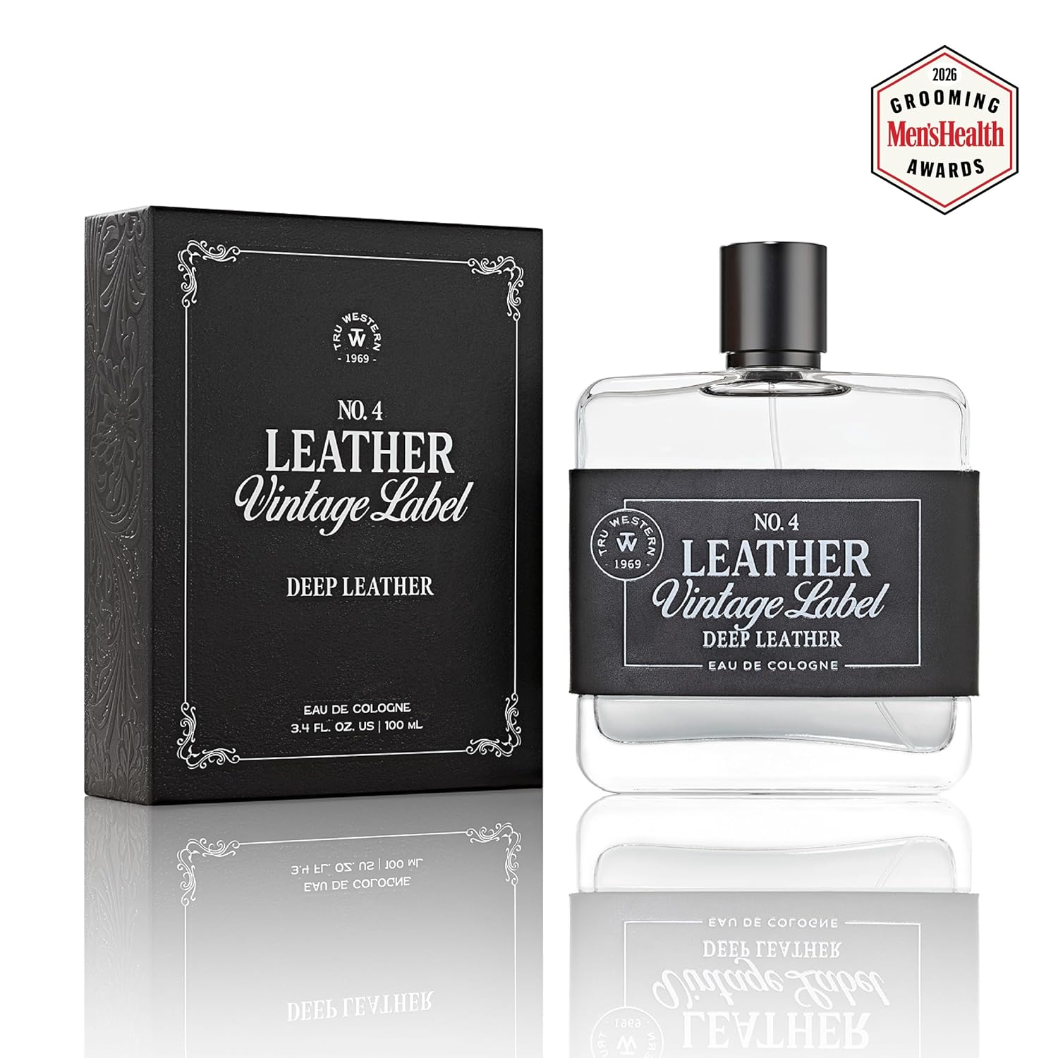 Tru Fragrance Beauty Nº 4 Cuero Vintage Etiqueta Cuero Profundo