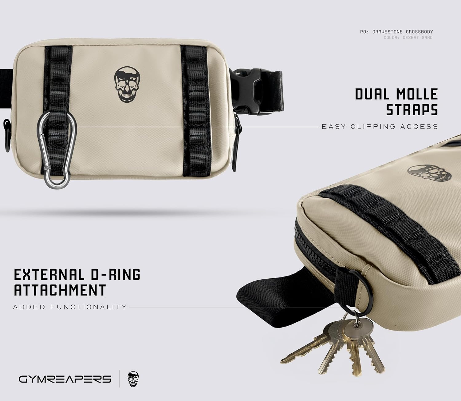Gymreapers Bolsos Cruzados Pequeños de Viaje para Hombres y Mujeres...