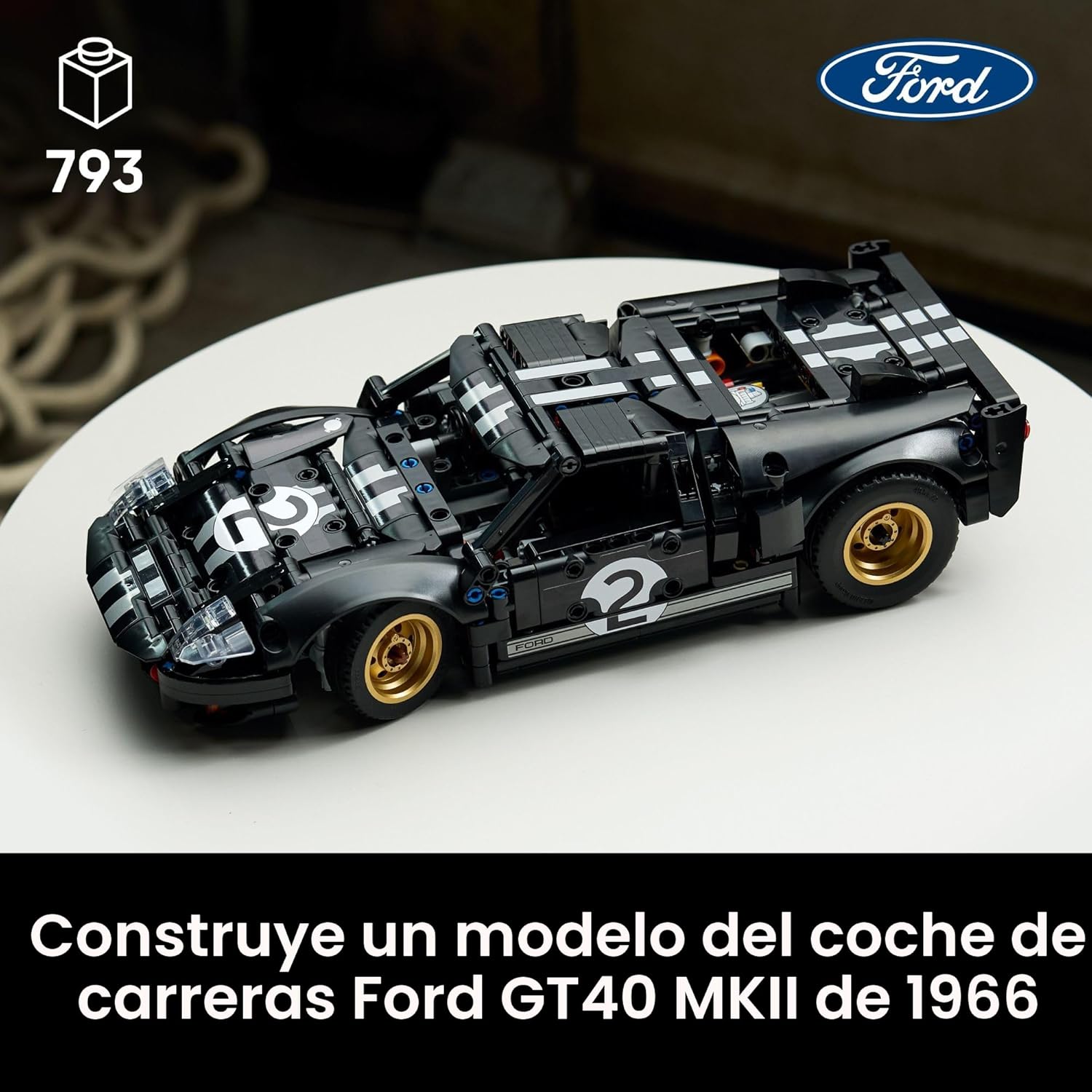 LEGO Technic 1966 Ford GT40 MKII - Juego de construcción de autos d...