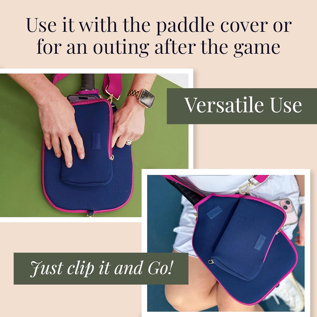 Posh Pickler Bolsa de neopreno expandible con clip con cremallera,...
