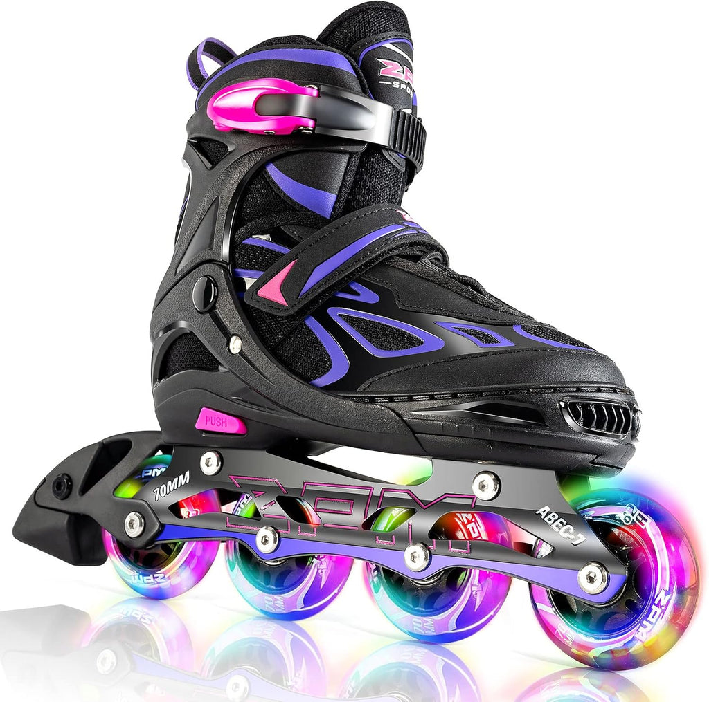 2PM SPORTS Vinal - Patines en línea ajustables intermitentes para n...