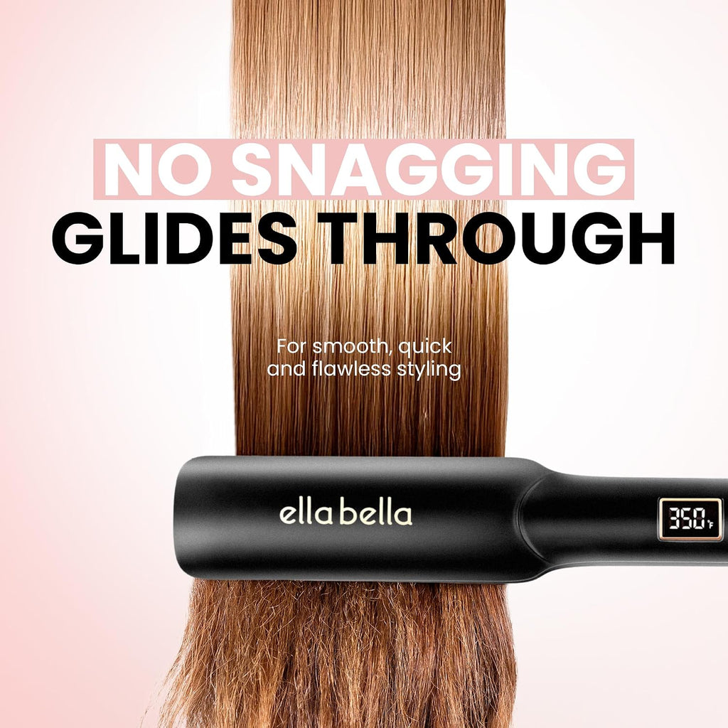 ELLA BELLA® Plancha Alisadora de Cerámica para Cabello \u2022 Planc...