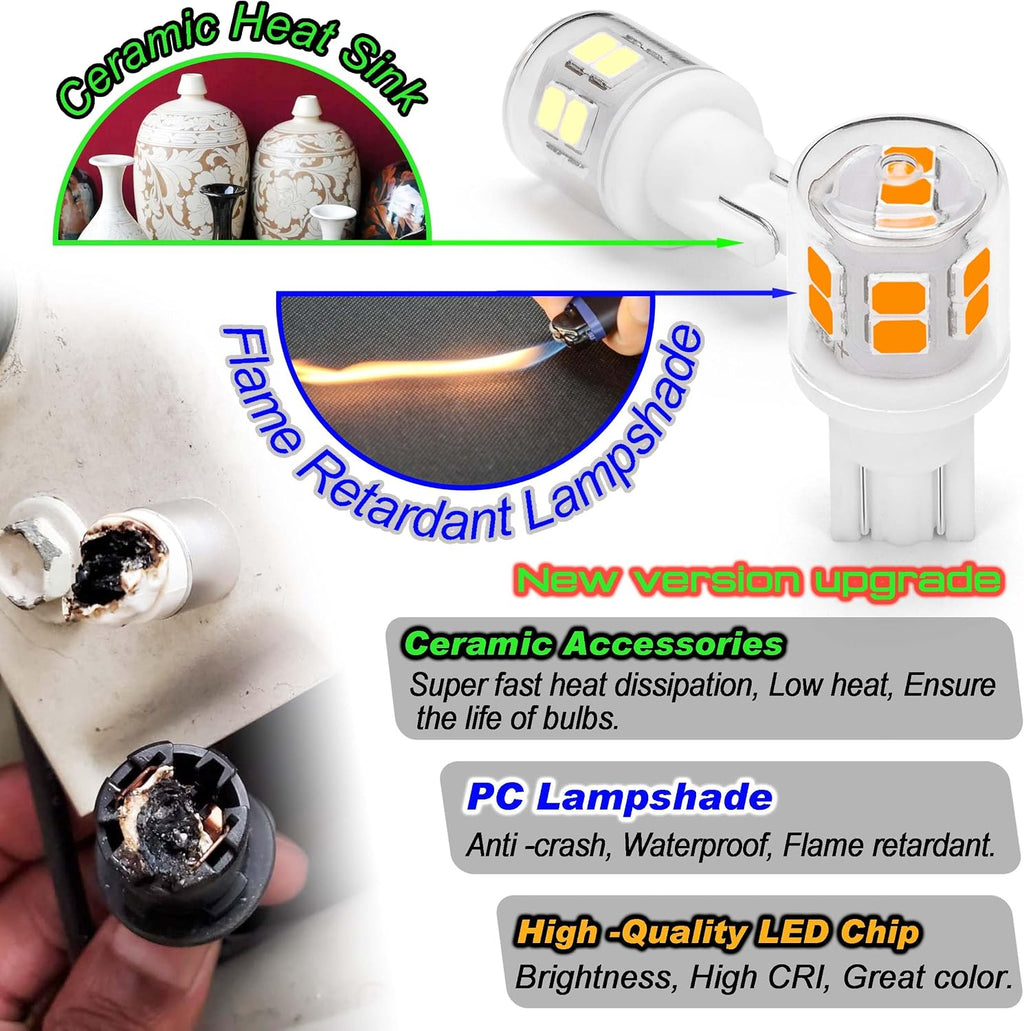 Bombilla LED T10 194 921 922 912 906 2825 168 para RV Tralier Inter...