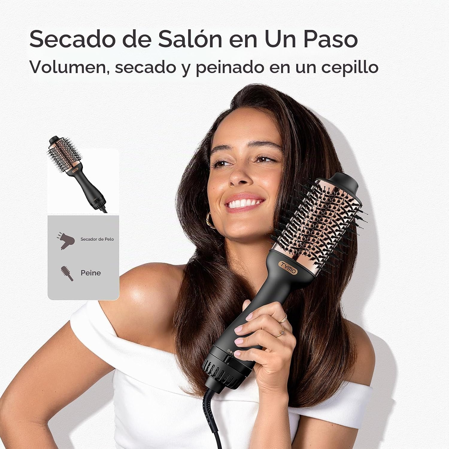 TYMO Cepillo Secador de Cabello, Cepillo Secador en Uno, Secador de...