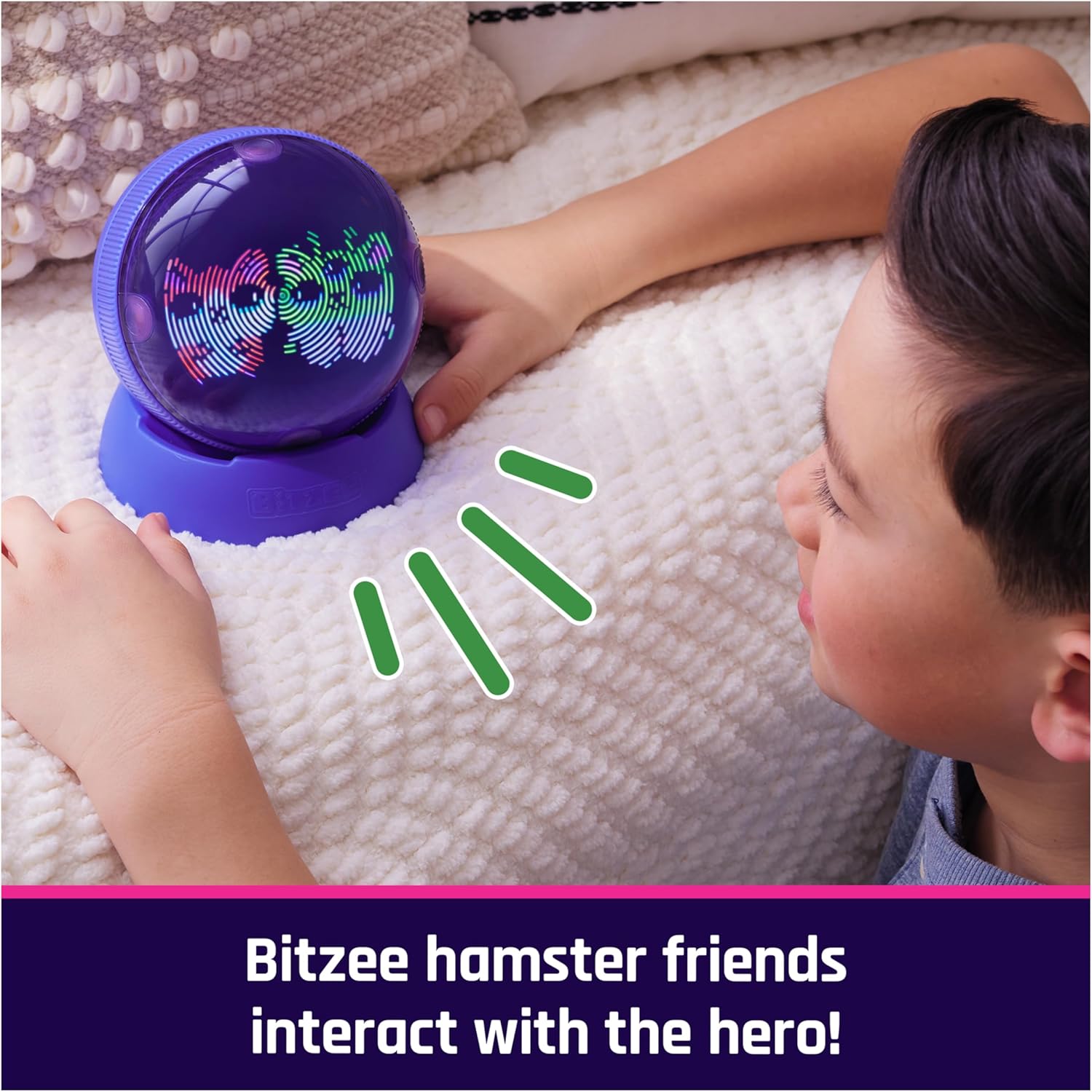 BITZEE, Hamster Ball - Hamster de juguete interactivo con más de 20...