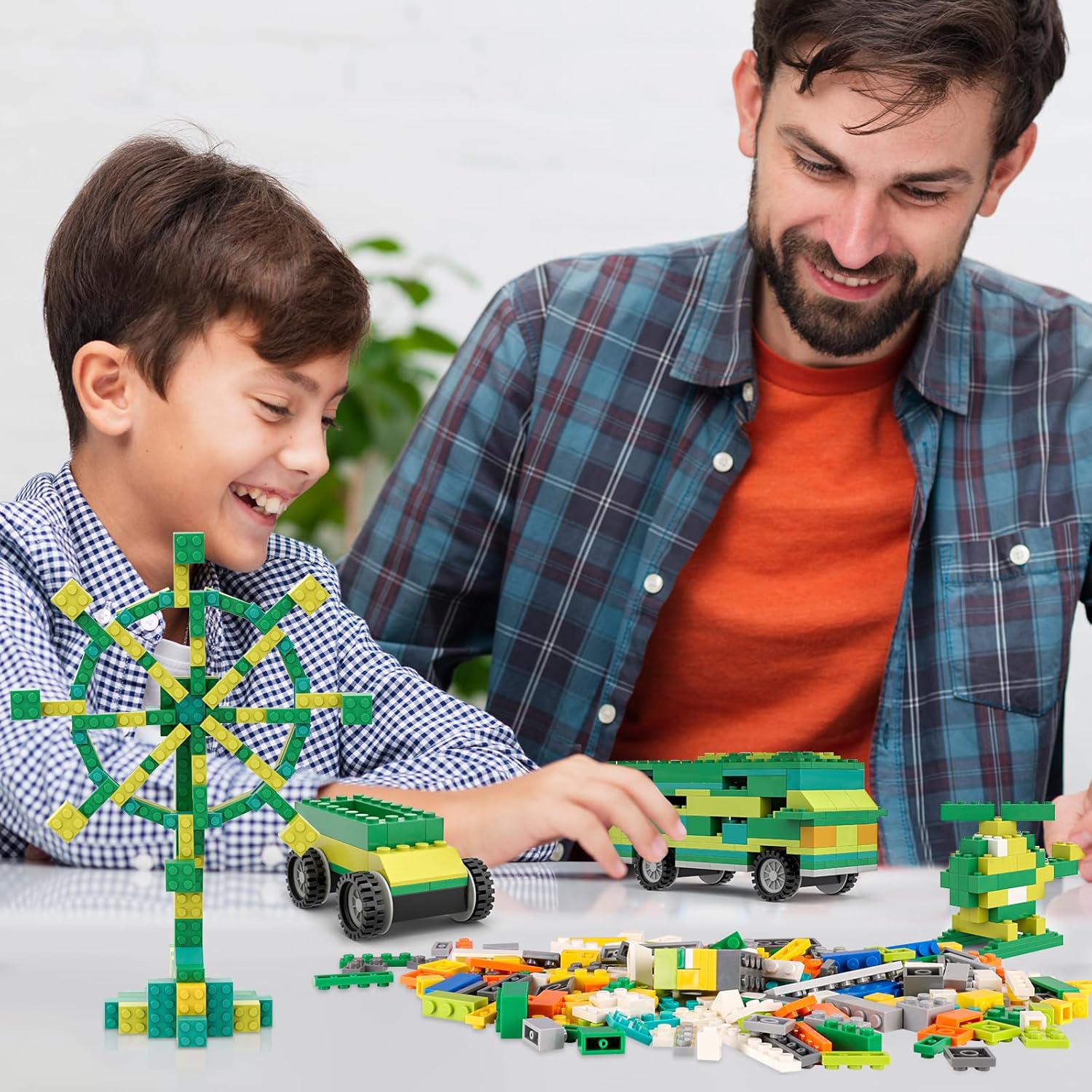 ekuzi Juego de bloques de construcción creativos compatibles con la...