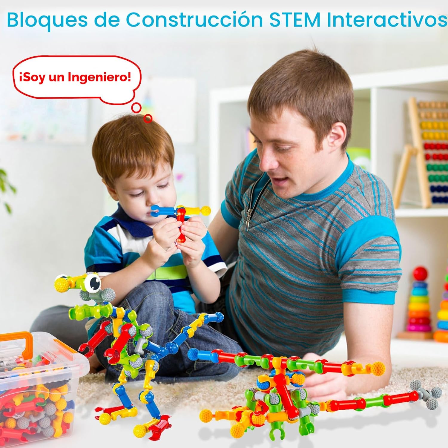 Juguetes de construcción STEM para niños de 3, 4, 5, 6, 7, 8+ años,...