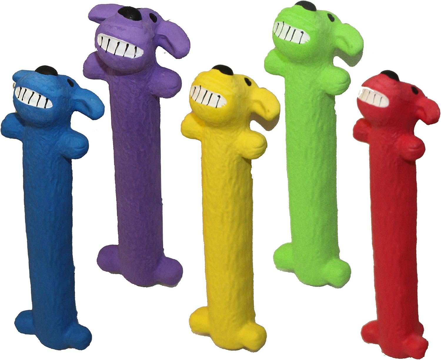 Multipet Loofa - Juguete de látex para perros. Tamaño: paquete de 2...