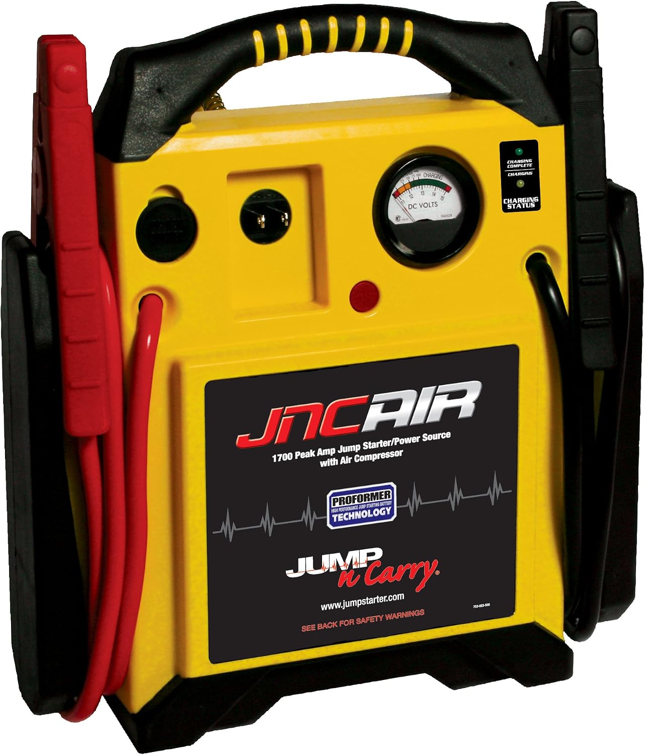 Clore Automotive Jump-N-Carry Arrancador de batería de pico de ampe...