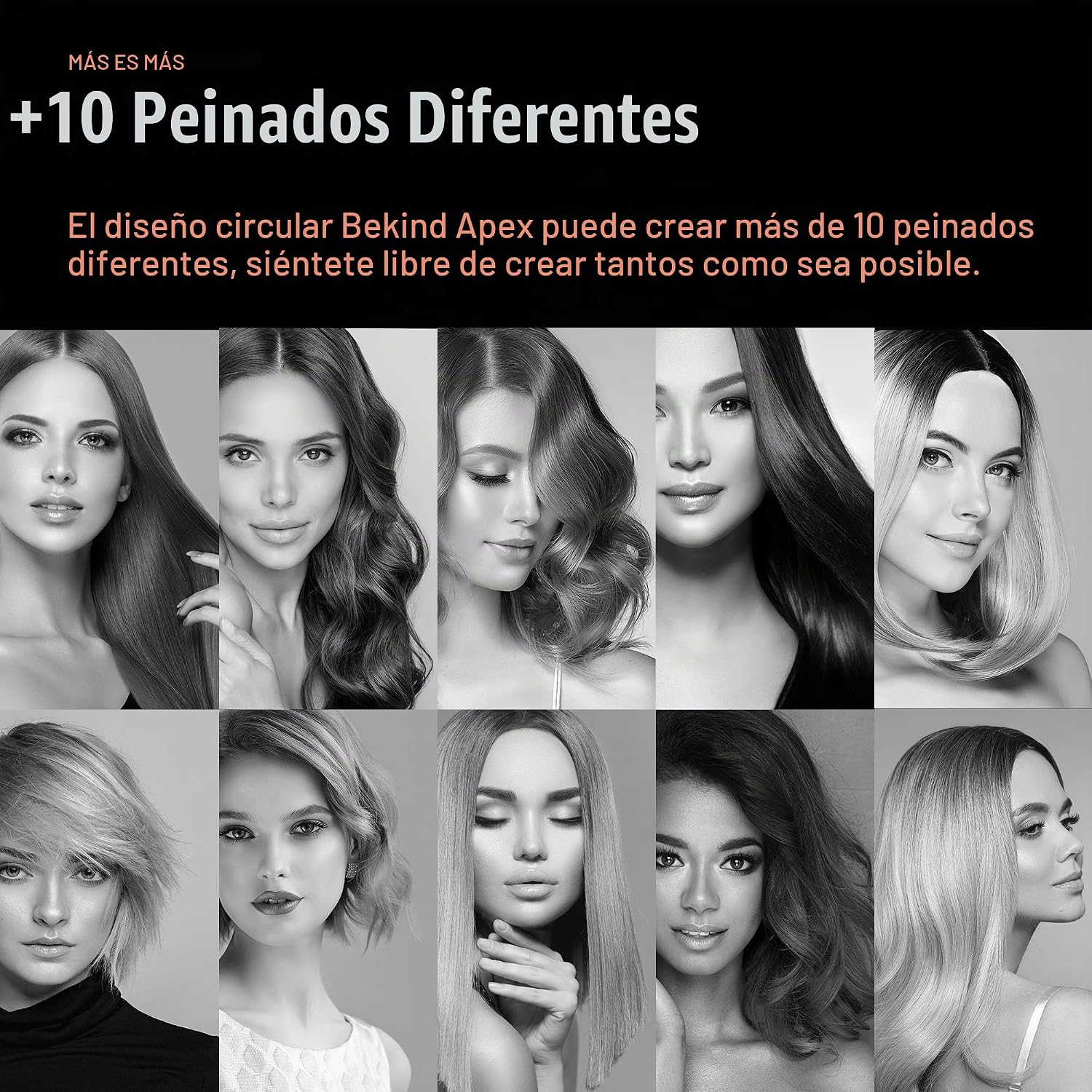 Bekind Apex Plancha Alisadora de Cabello 2 en 1 | Plancha de 1"...