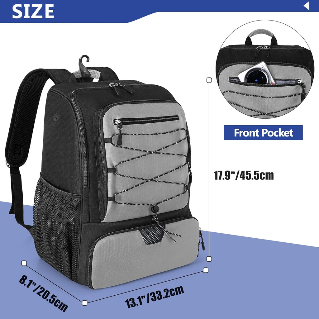 GOBUROS Bolsa de Pickleball para 4 Palas con Compartimento para Zap...
