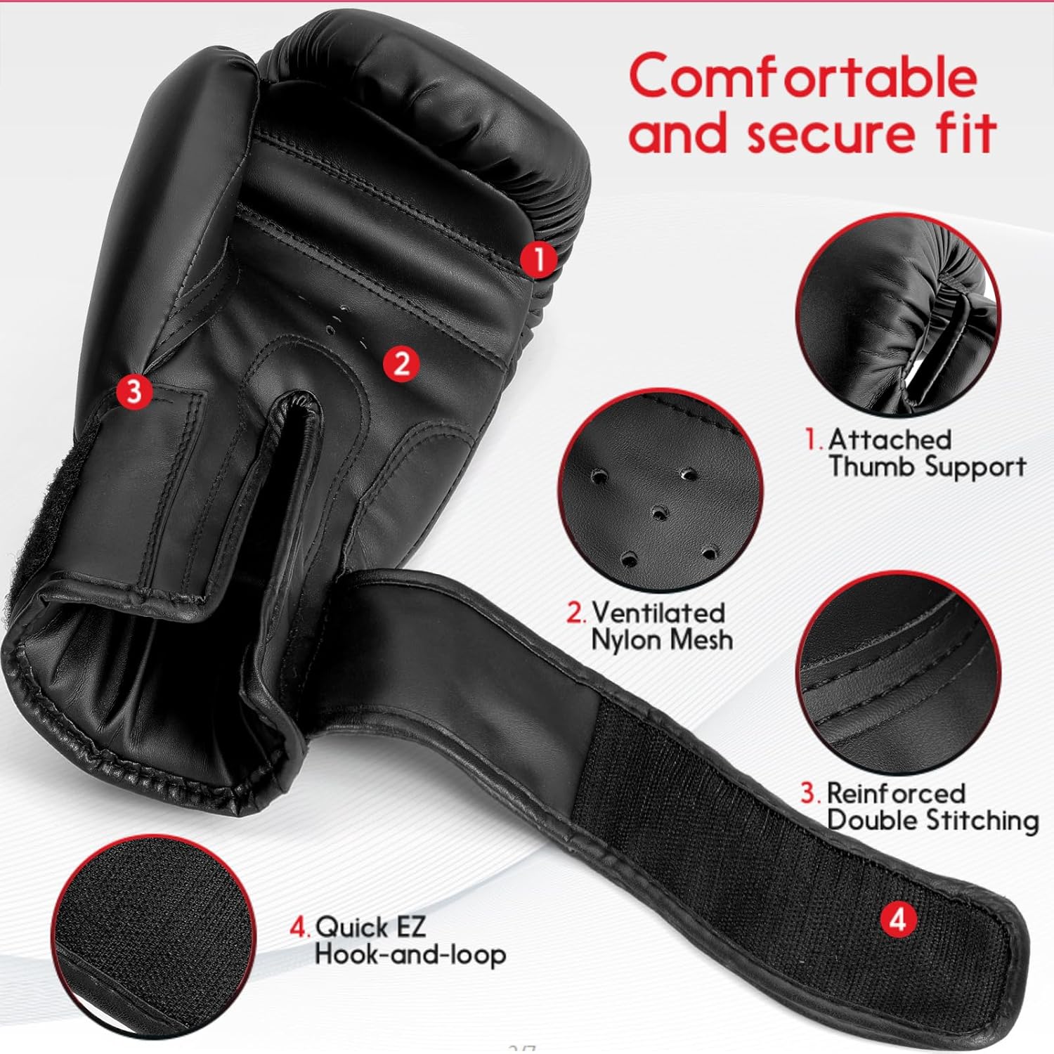Guantes de boxeo para niños y niñas, guantes de entrenamiento de bo...