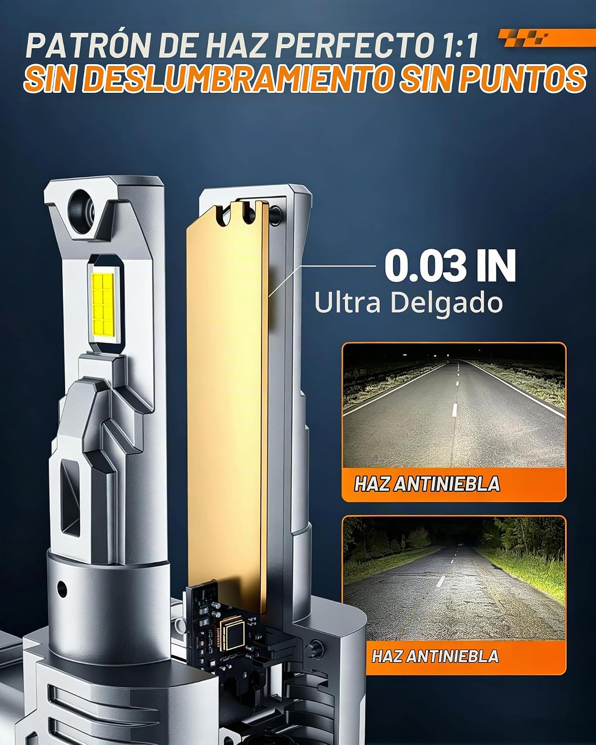 SEALIGHT Bombillas LED H4\/9003\/HB2, 50000 lúmenes, 900% súper bri...