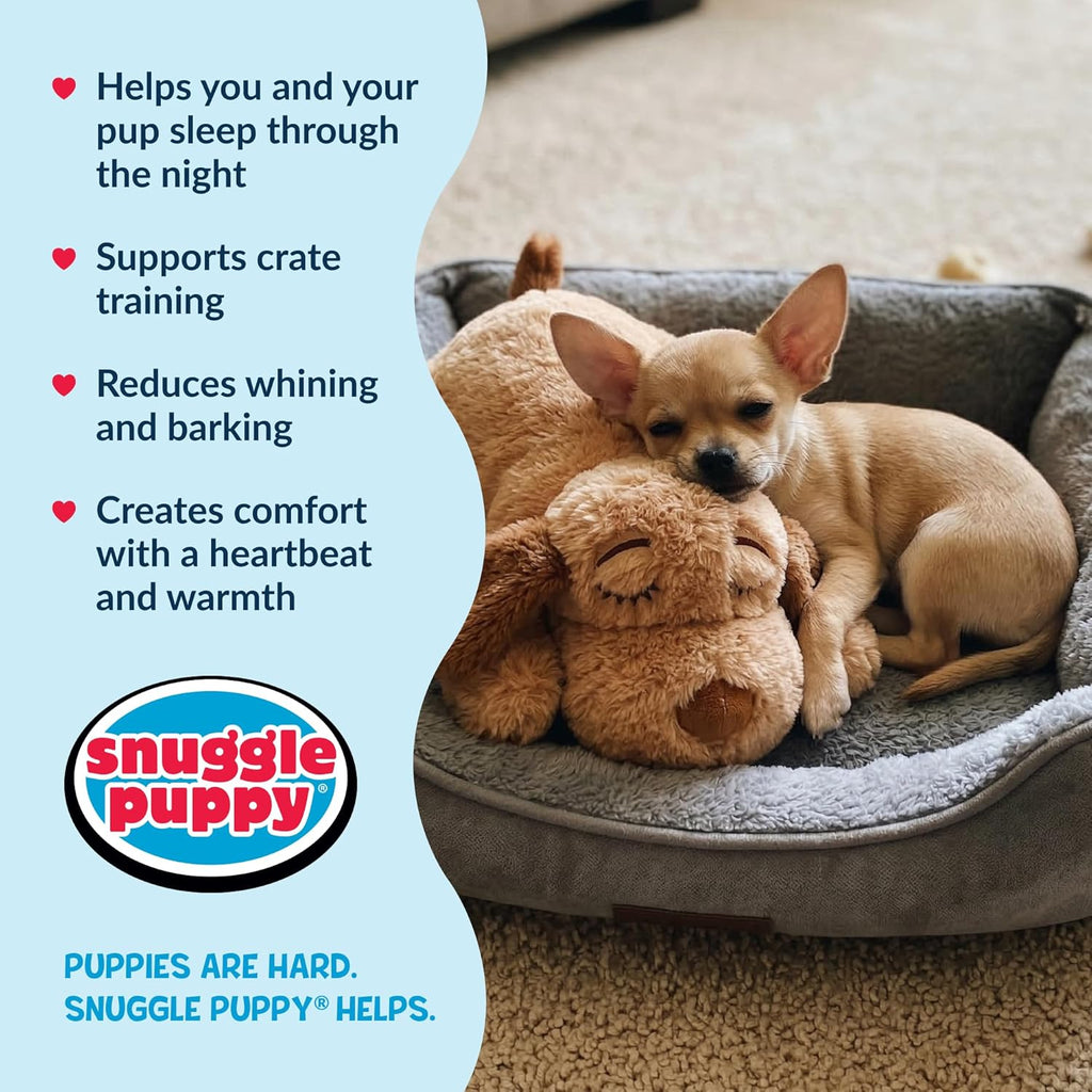 Snuggle Puppy Juguete juvenil para cachorros de razas pequeñas, jug...