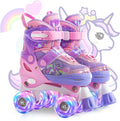 METROLLER Patines de ruedas brillantes para niñas de 4 a 12 años |...