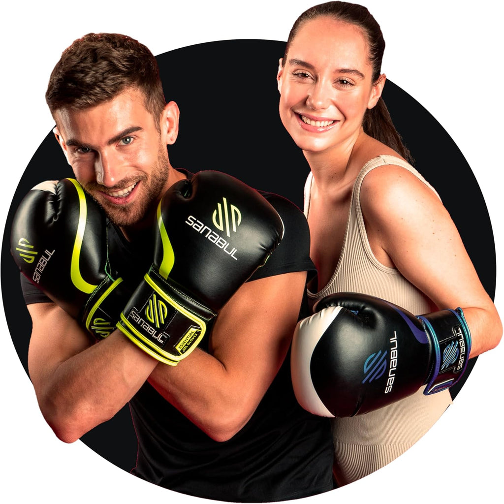 Sanabul Guantes de boxeo de gel esenciales para hombres y mujeres,...
