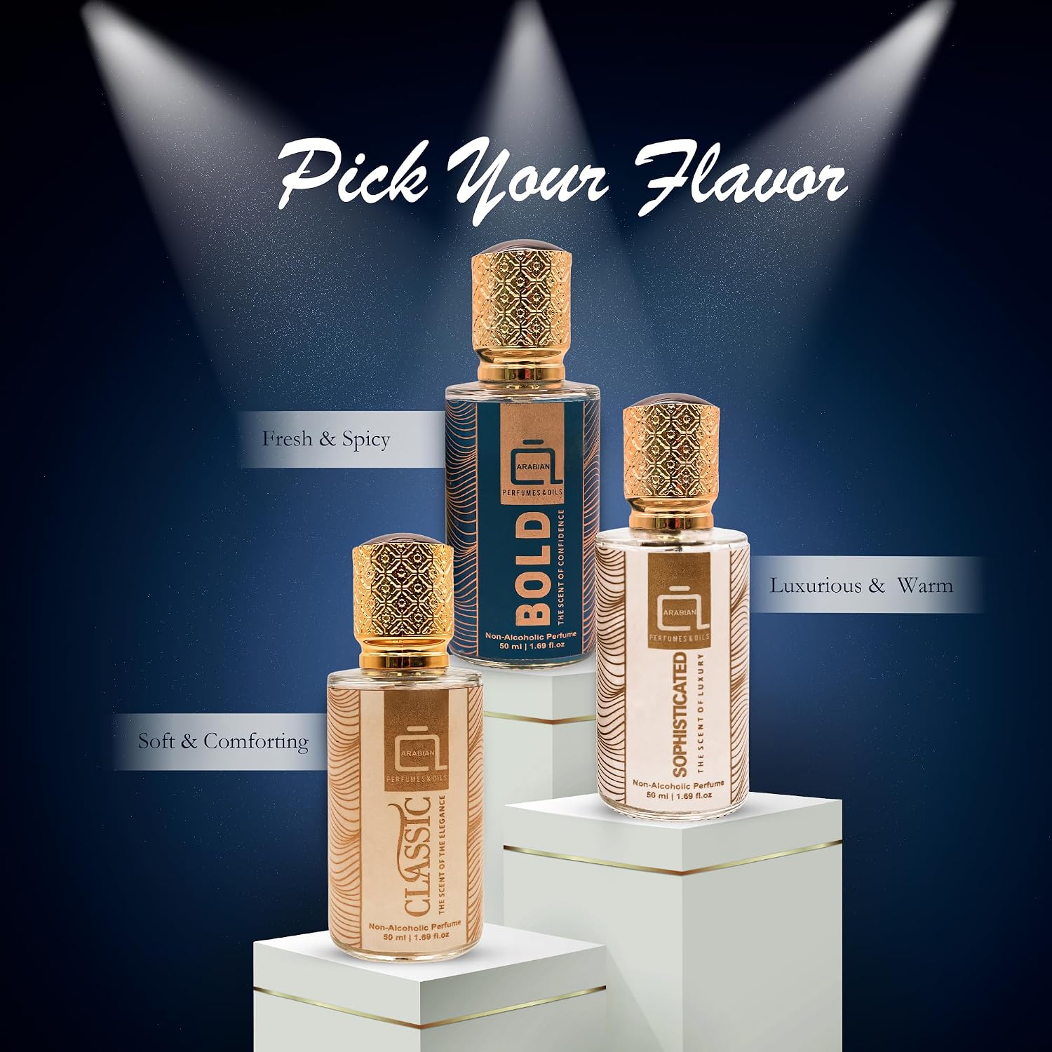 ARABIAN PERFUMES &amp; OILS Perfumes audaces sin alcohol para hombr...