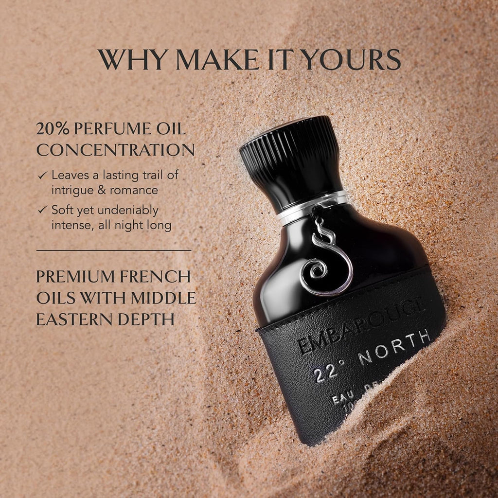 EMBAROUGE 22° North Eau De Parfum | Perfume de lujo de larga duraci...